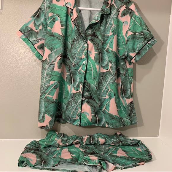 Matching Pajamas Set with Jungle and Baby Pink - Picture 4 of 7